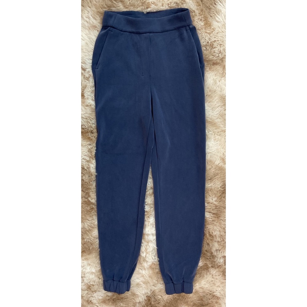 Lululemon Softstreme High Rise Jogger Navy Blue Pants Size 0 W0CQPS - Picture 8 of 8